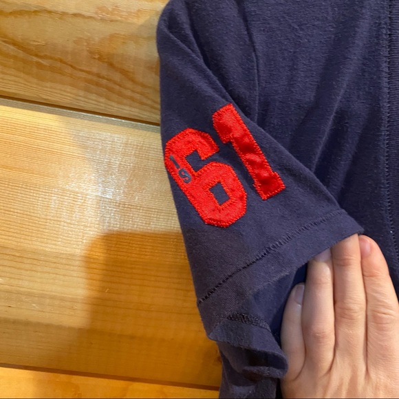 Navy Blue PINK brand Twins shirt. Size large - Picture 5 of 5